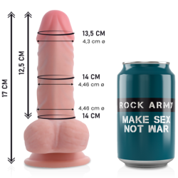 ROCKARMY - DUAL DENSITY PANZER DILDO REALISTA 17 CM -O- 4.46 CM