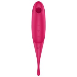 SATISFYER - TWIRLING PRO ESTIMULADOR Y VIBRADOR ROJO