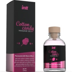 INTT MASSAGE & ORAL SEX - GEL DE MASAJE CON SABOR A ALGODÃ“N DE AZUCAR Y EFECTO CALOR