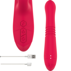 INTENSE - DUA VIBRADOR MULTIFUNCIÃ“N RECARGABLE UP & DOWN CON LENGUA ROJO