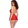 CHILIROSE - CR 4720 BABYDOLL & TANGA ROJO XL