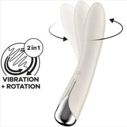 SATISFYER - SPINNING VIBE 1 VIBRADOR ROTADOR G-SPOT BEIGE