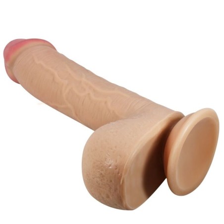 PRETTY LOVE - SLIDING SKIN SERIES DILDO REALÃSTICO CON VENTOSA PIEL DESLIZANTE NATURAL 23.4 CM