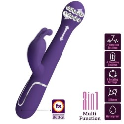 PRETTY LOVE - DEJON VIBRADOR RABBIT 3 EN 1 MULTIFUNCIÃ“N MORADO