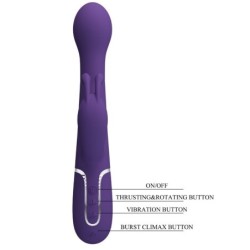 PRETTY LOVE - DEJON VIBRADOR RABBIT 3 EN 1 MULTIFUNCIÃ“N MORADO