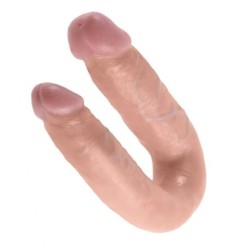 KING COCK - DILDO DOBLE PENETRACIÃ“N 13.9 CM NATURAL