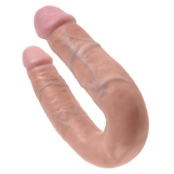 KING COCK - DILDO DOBLE PENETRACIÃ“N 13.9 CM NATURAL