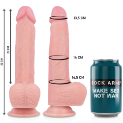 ROCKARMY - ARNÃ‰S + LIQUID SILICONE VIBRADOR CONTROL REMOTO PREMIUM APACHE 20.5 CM -O- 4.62 CM