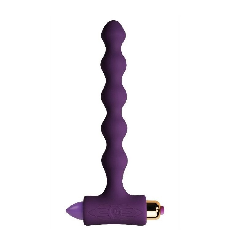 ROCKS-OFF - PLUG ANAL CON VIBRACIÃ“N Y ONDULACIONES PETITE SENSATIONS PEARLS