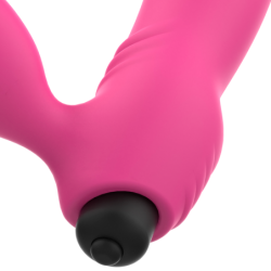 OHMAMA - BIX VIBRADOR DOBLE ESTIMULACIÃ“N XMAS EDITION ROSA