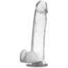 X RAY - ARNÃ‰S + DILDO REALISTA TRANSPARENTE 22 CM -O- 4.6 CM