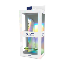 X RAY - ARNÃ‰S + DILDO TRANSPARENTE 18 CM -O- 4 CM