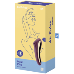 SATISFYER - DUAL KISS ESTIMULADOR CLITORIS PURPURA