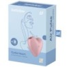 SATISFYER - CUTIE HEART ESTIMULADOR Y VIBRADOR ROSA