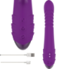 INTENSE - IGGY VIBRADOR MULTIFUNCIÃ“N RECARGABLE UP & DOWN CON ESTIMULADOR DE CLITORIS MORADO