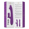 INTENSE - IGGY VIBRADOR MULTIFUNCIÃ“N RECARGABLE UP & DOWN CON ESTIMULADOR DE CLITORIS MORADO