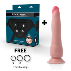 ROCKARMY - ARNÃ‰S + DUAL DENSITY CRUSADER DILDO REALISTA 21.5 CM -O- 4.46 CM