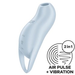 SATISFYER - POCKET PRO 1 ESTIMULADOR CLÃTORIS AZUL CLARO