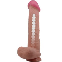 PRETTY LOVE - SLIDING SKIN SERIES DILDO REALÃSTICO CON VENTOSA PIEL DESLIZANTE MORENO 26 CM