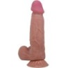 PRETTY LOVE - SLIDING SKIN SERIES DILDO REALÃSTICO CON VENTOSA PIEL DESLIZANTE MORENO 21.8 CM