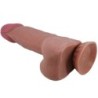 PRETTY LOVE - SLIDING SKIN SERIES DILDO REALÃSTICO CON VENTOSA PIEL DESLIZANTE MORENO 21.8 CM