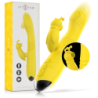 INTENSE - TOKY VIBRADOR MULTIFUNCIÃ“N RECARGABLE UP & DOWN CON ESTIMULADOR DE CLITORIS AMARILLO