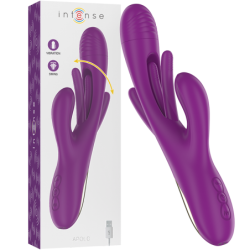 INTENSE - APOLO VIBRADOR MULTIFUNCIÃ“N RECARGABLE 7 VIBRACIONES CON LENGUA OSCILANTE MORADO