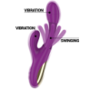 INTENSE - APOLO VIBRADOR MULTIFUNCIÃ“N RECARGABLE 7 VIBRACIONES CON LENGUA OSCILANTE MORADO