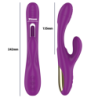 INTENSE - APOLO VIBRADOR MULTIFUNCIÃ“N RECARGABLE 7 VIBRACIONES CON LENGUA OSCILANTE MORADO