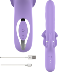 INTENSE - BILLIE VIBRADOR MULTIFUNCIÃ“N RECARGABLE SUCCIONADOR CON PULSADOR MORADO