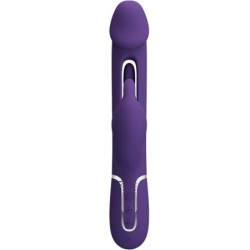 PRETTY LOVE - KAMPAS VIBRADOR RABBIT 3 EN 1 MULTIFUNCIÃ“N CON LENGUA VIOLETA