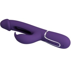 PRETTY LOVE - KAMPAS VIBRADOR RABBIT 3 EN 1 MULTIFUNCIÃ“N CON LENGUA VIOLETA