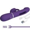 PRETTY LOVE - KAMPAS VIBRADOR RABBIT 3 EN 1 MULTIFUNCIÃ“N CON LENGUA VIOLETA