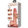 PRETTY LOVE - SLIDING SKIN SERIES DILDO REALÃSTICO CON VENTOSA PIEL DESLIZANTE MULATO 20.5 CM