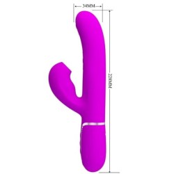 PRETTY LOVE - PERLITA VIBRADOR PUNTO G 3 EN 1 MULTIFUNCIÃ“N VIOETA