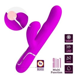 PRETTY LOVE - PERLITA VIBRADOR PUNTO G 3 EN 1 MULTIFUNCIÃ“N VIOETA