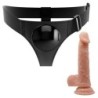 PRETTY LOVE - HARNESS BRIEFS ARNÃ‰S UNIVERSAL CON DILDO KEVIN 19 CM NATURAL