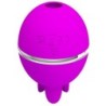 PRETTY LOVE - VIBRADOR DE SILICONA REDONDO GEMINI BALL MORADO