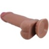 PRETTY LOVE - SLIDING SKIN SERIES DILDO REALÃSTICO CON VENTOSA PIEL DESLIZANTE MORENO 19.4 CM