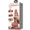 PRETTY LOVE - SLIDING SKIN SERIES DILDO REALÃSTICO CON VENTOSA PIEL DESLIZANTE MORENO 19.4 CM