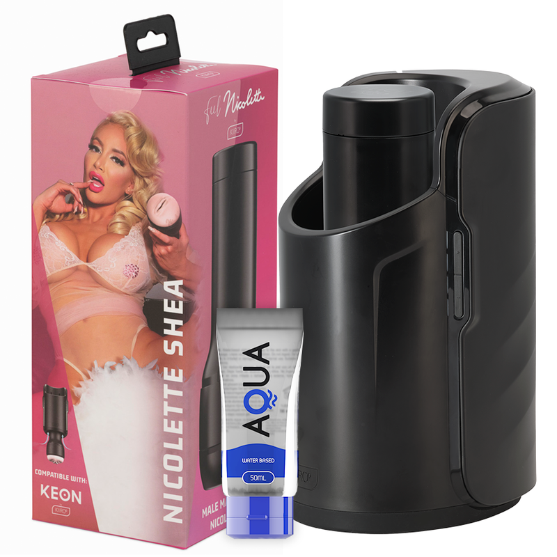 KIIROO - KEON + FEEL NICOLETTE SHEA STROKER + LUBRICANTE AQUA QUALITY 50 ML