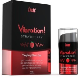 INTT - POTENTE ESTIMULANTE ÃNTIMO GEL VIBRADOR LIQUIDO FRESA 15 ML