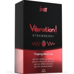 INTT - POTENTE ESTIMULANTE ÃNTIMO GEL VIBRADOR LIQUIDO FRESA 15 ML