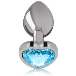 INTENSE - PLUG ANAL METAL ALUMINIO CORAZÃ“N AZUL TALLA S