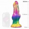 EPIC - IRIS DILDO CON TESTÃCULOS ARCOÃRIS DE PLACER