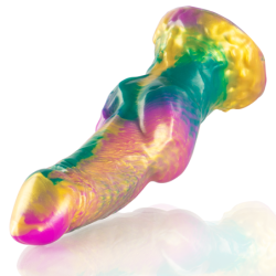 EPIC - IRIS DILDO CON TESTÃCULOS ARCOÃRIS DE PLACER