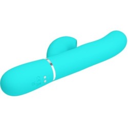 PRETTY LOVE - PERLITA VIBRADOR PUNTO G 3 EN 1 MULTIFUNCIÃ“N VERDE AGUA