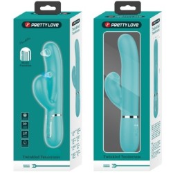 PRETTY LOVE - PERLITA VIBRADOR PUNTO G 3 EN 1 MULTIFUNCIÃ“N VERDE AGUA