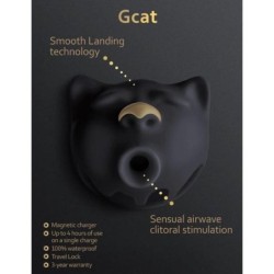 G-VIBE - GCAT MYSTIC SUCCIONADOR DE CLÃTORIS NEGRO