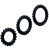 BAILE - TITAN SET 3 PCS COCK RING BLACK 2.8 + 2.4 + 1.9 CM